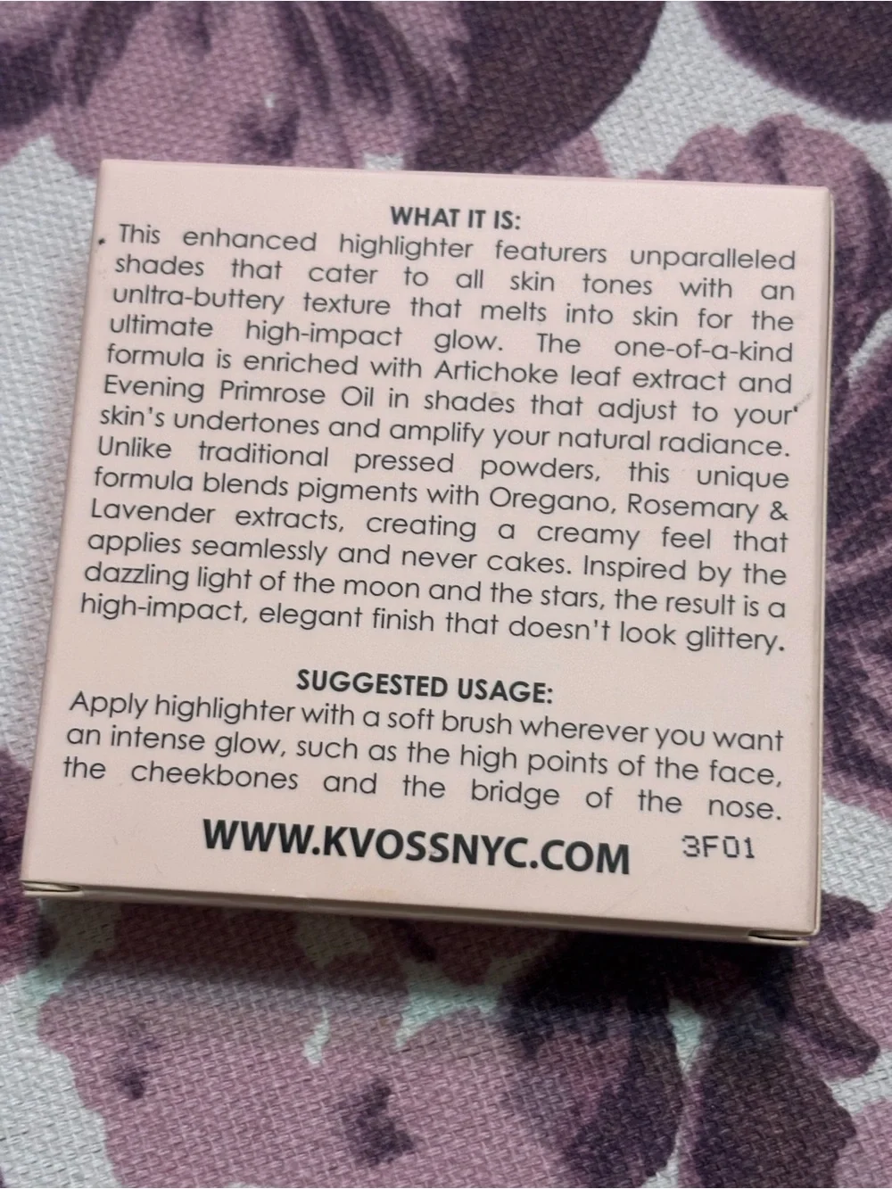 K Voss Fairy Dust Pressed Highlighter - Moonlight Starkissed